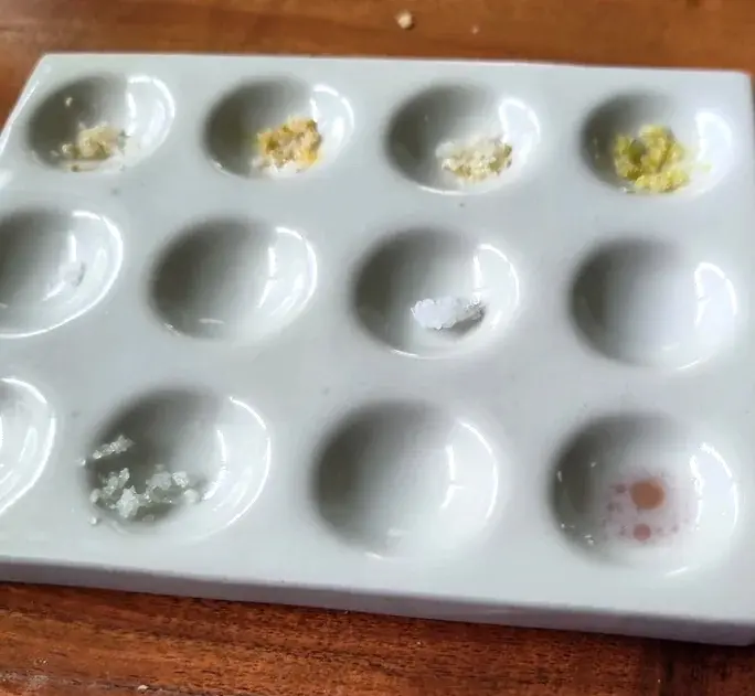 Impure CMC or MMC reagent test kit results (source:Reddit)