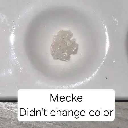 Amphetamine Mecke reagent test kit result