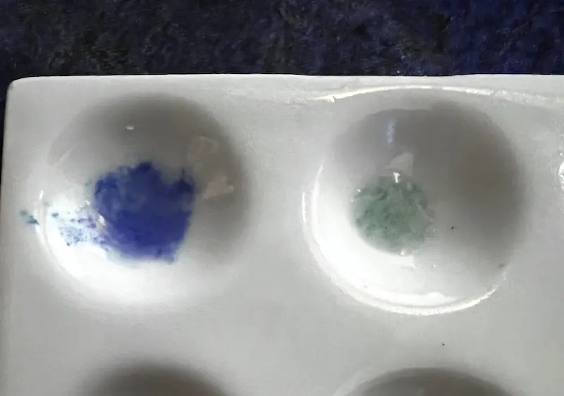 CMC or MMC reagent test kit results for normal vs too big sample (source:Reddit)