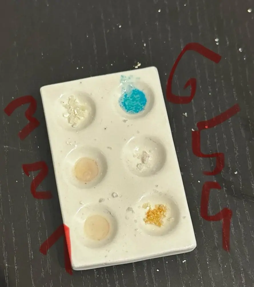 Cocaine reagent test kit results (surce: Reddit)