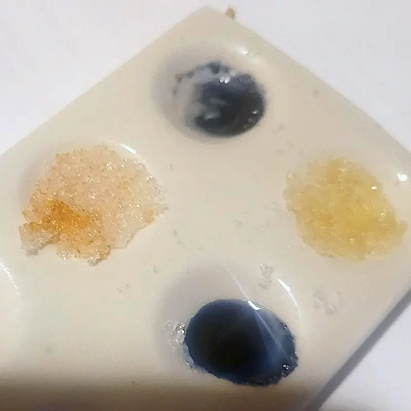 Methamphetamine reagent test kit results (source:email)
