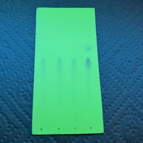 Oversaturated pure and impure cocaine TLC test kit results