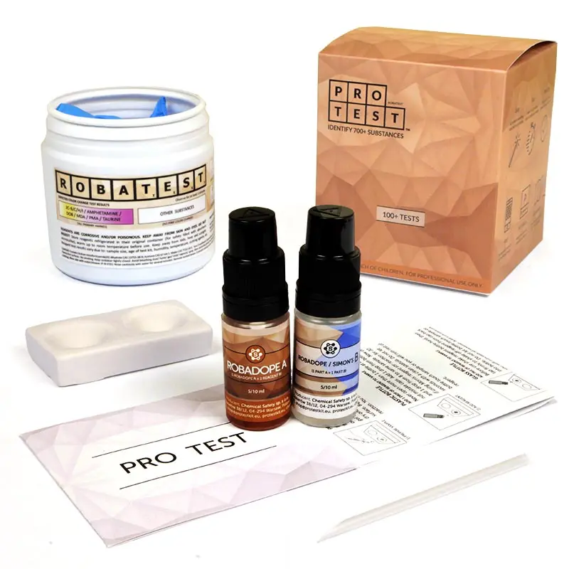 Multiple-use Robadope reagent test kit