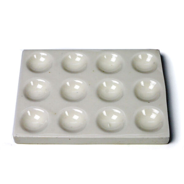 12-well porcelain spot plate (reaction plate)