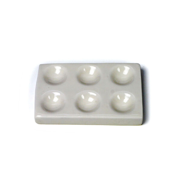 6-well porcelain spot plate (reaction plate)