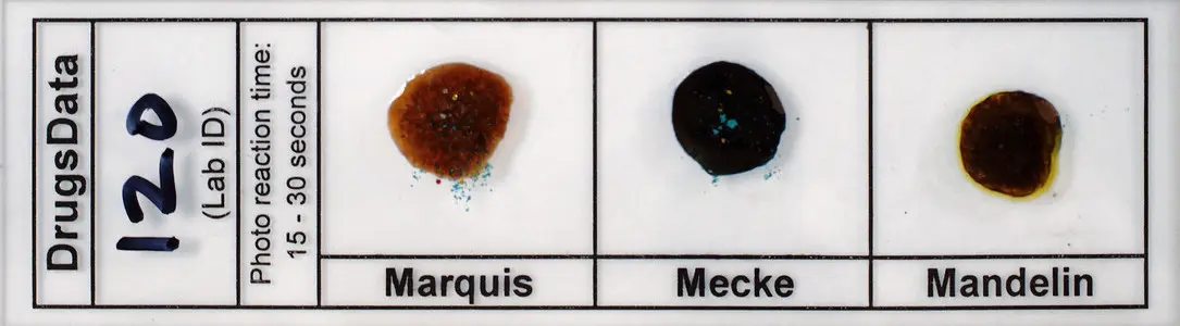 Testing meth mixed in MDMA using reagent tests