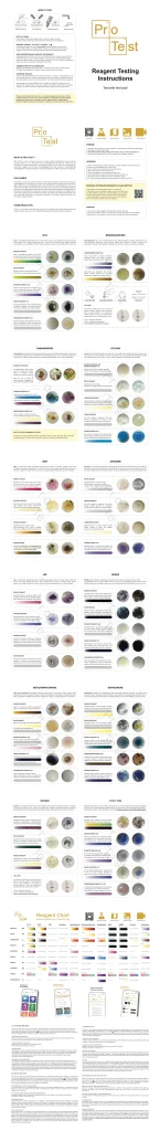 PRO Test reagent testing booklet