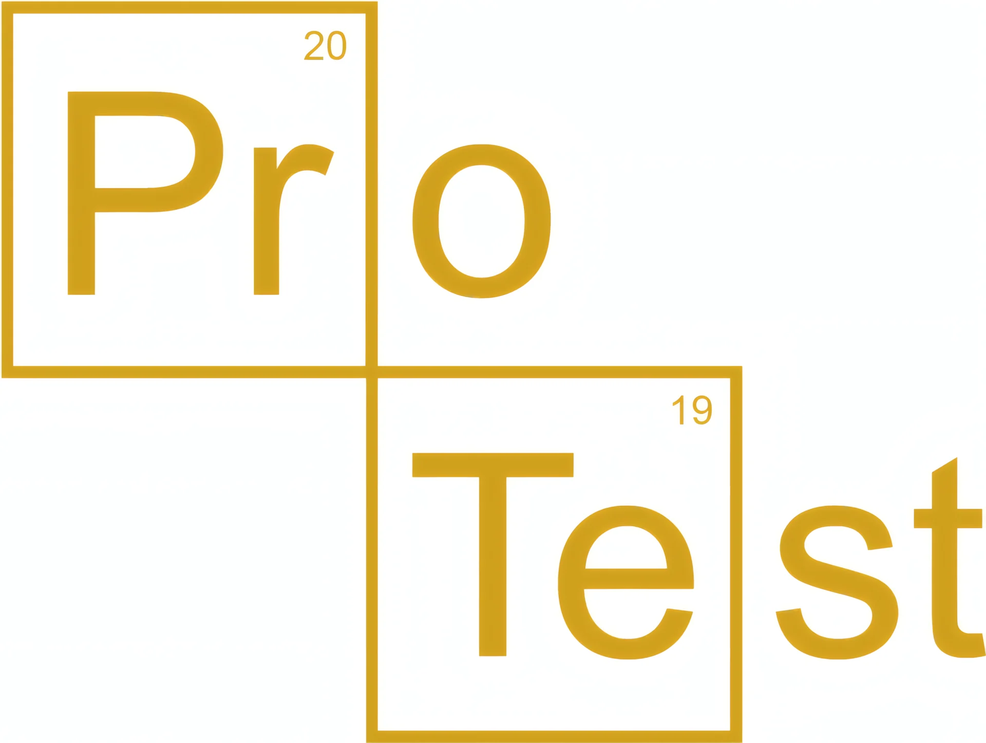 The PRO Test logo, referencing the periodic table